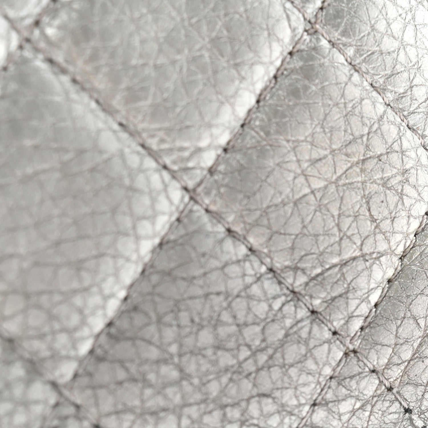 Chanel Metallic Calfskin Quilted XXL Travel Flap Bag Silver 18 of 18