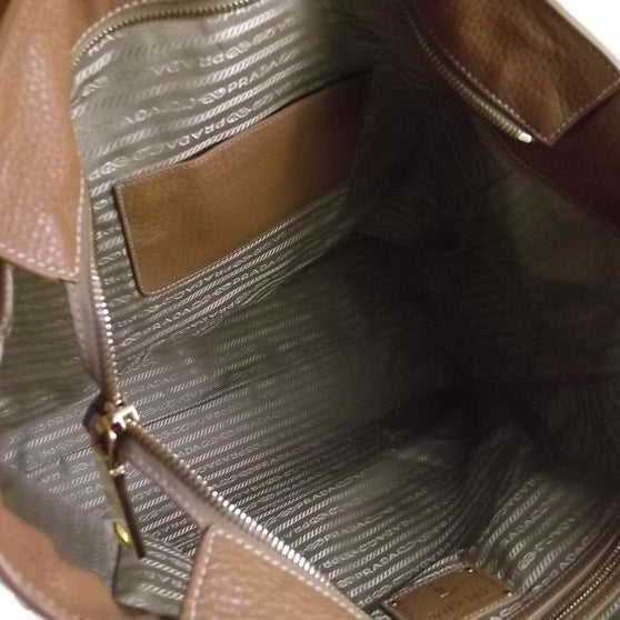 Prada Vitello Daino Tote Caramel 8 of 13