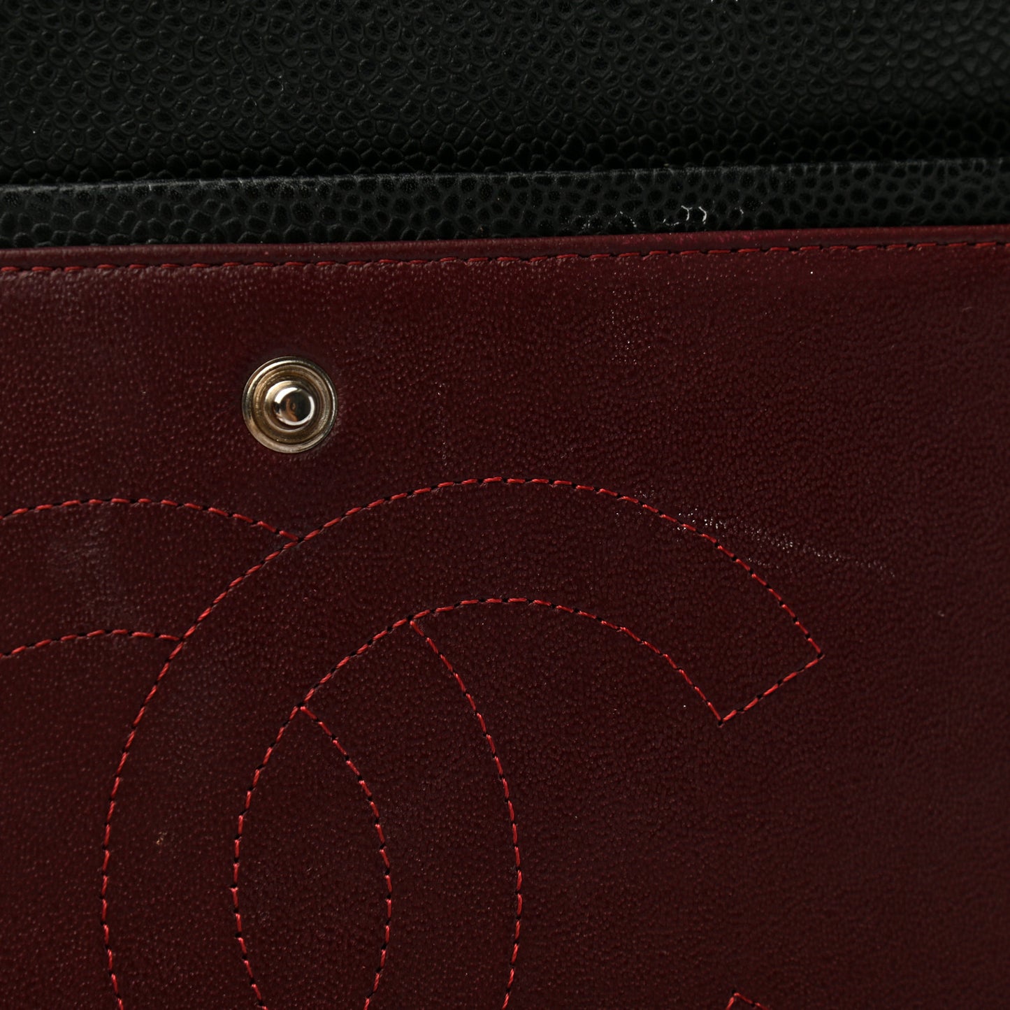 Caviar Quilted Maxi Double Flap Black