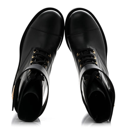 Louis Vuitton Calfskin Wonderland Ranger Boots 36 Black 2 of 10