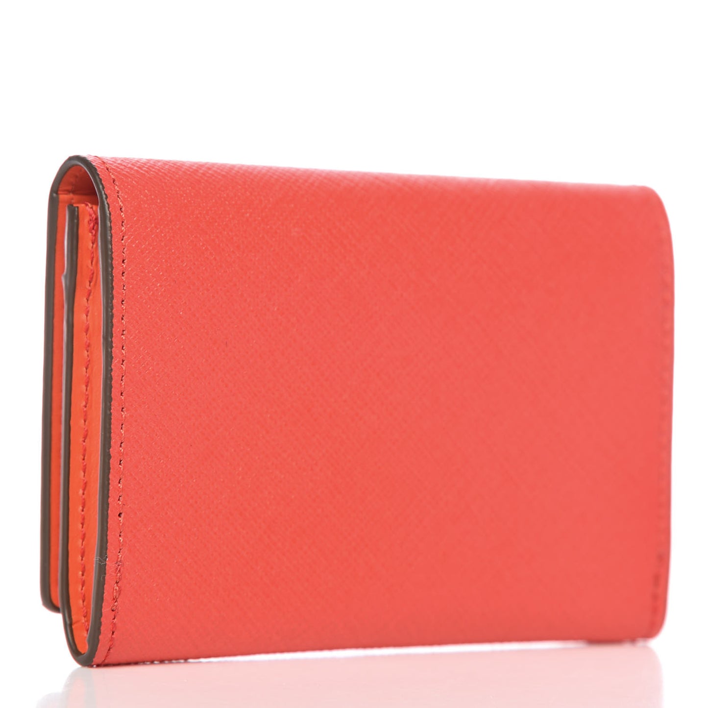 Saffiano Snap Card Wallet Poppy Red