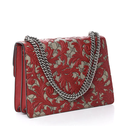 Gucci GG Supreme Monogram Arabesque Medium Dionysus Shoulder Bag Hibiscus Red 3 of 14