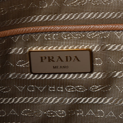 Prada Saffiano Large Galleria Double Zip Tote Caramel 6 of 9