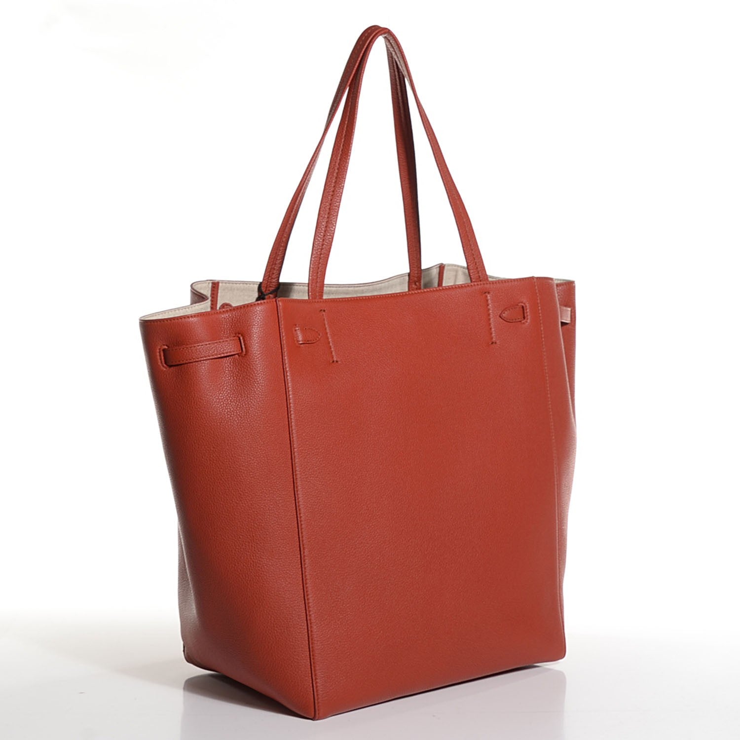 Celine Soft Grained Calfskin Medium Cabas Phantom Brick 3 of 8