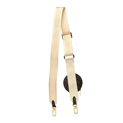 Louis Vuitton Nylon Monogram Strap with Coin Purse Cream 2 of 4