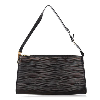 Louis Vuitton Epi Pochette Accessories 21 Black 1 of 12