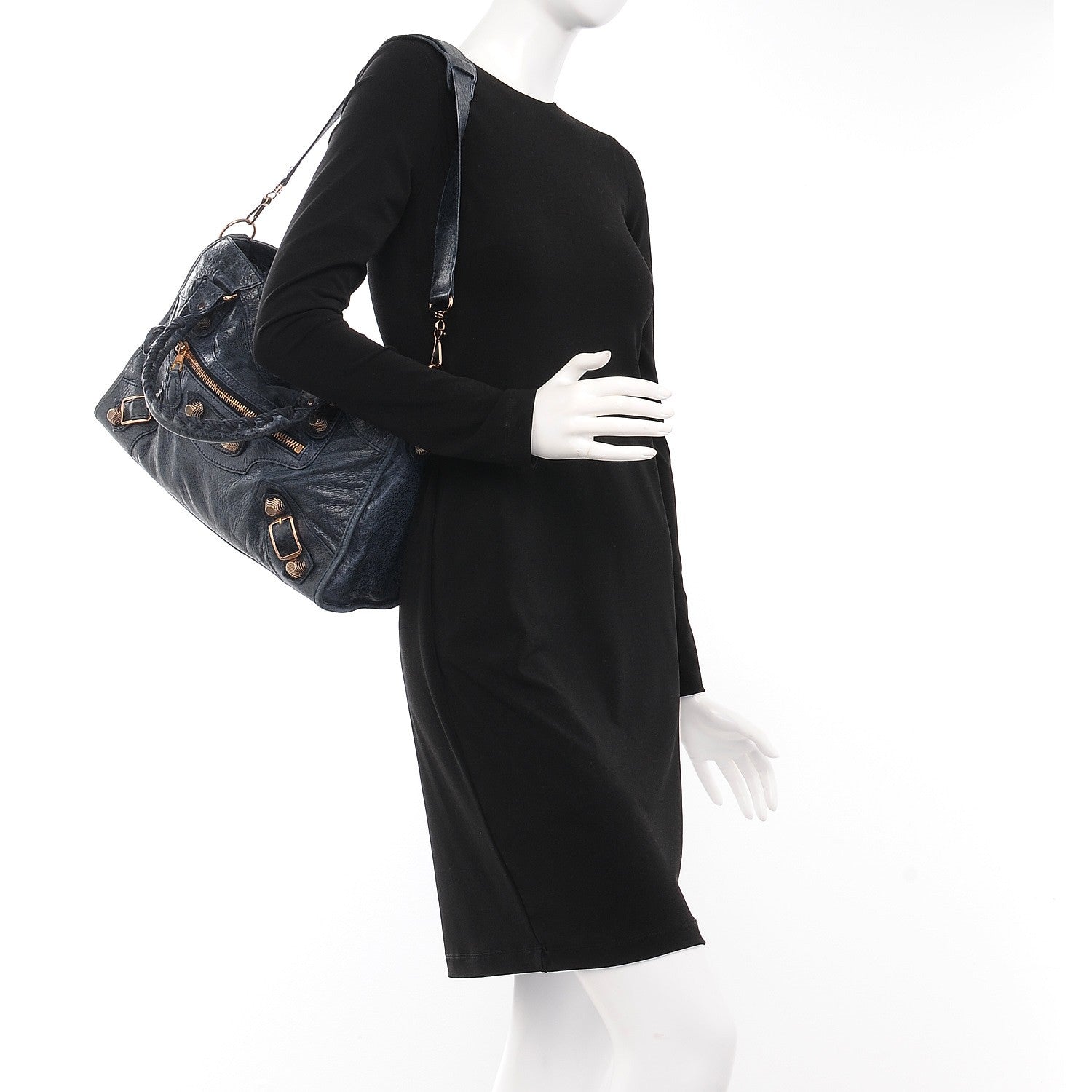 Balenciaga Agneau Giant 21 Rose Gold Hardware City Dark Night 2 of 10