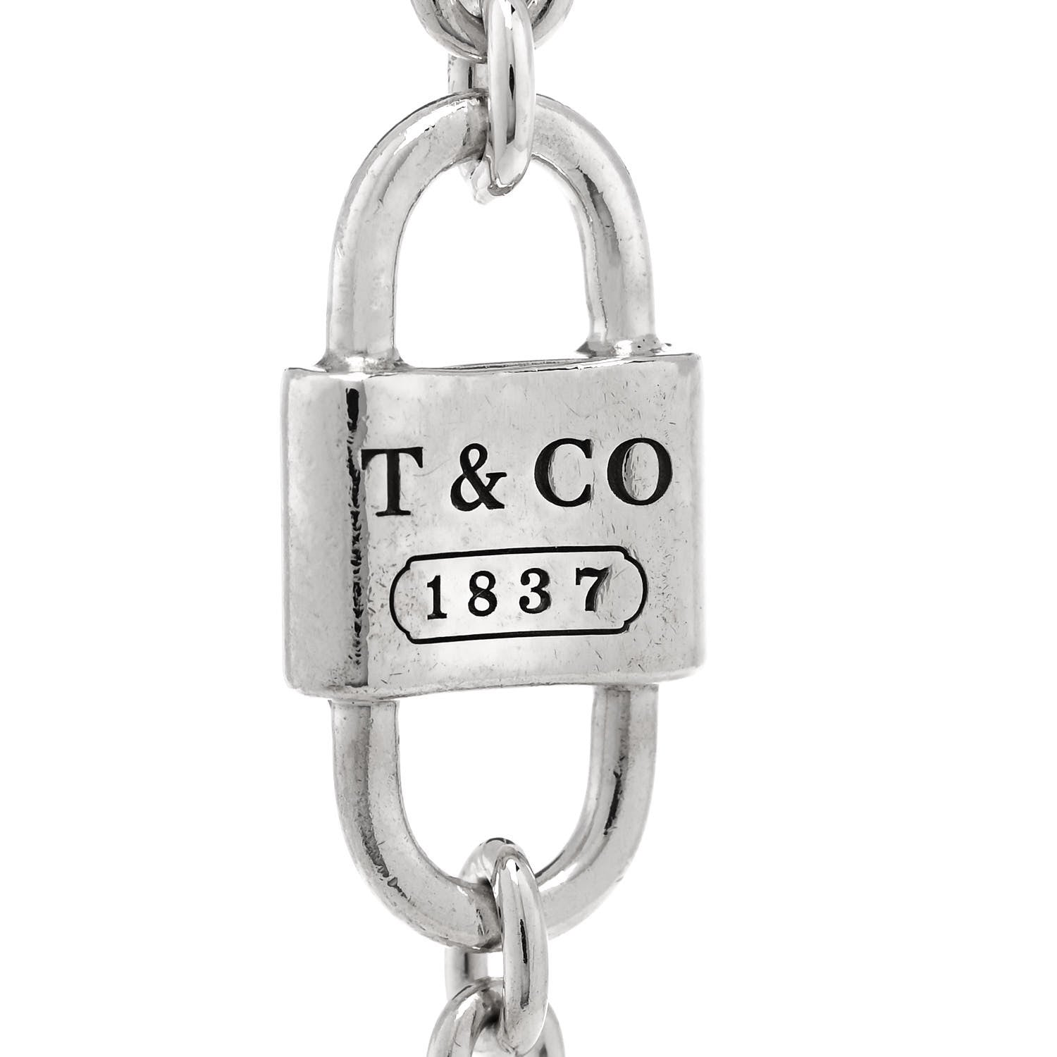 Tiffany Sterling Silver 1837 Lock Bracelet 3 of 4