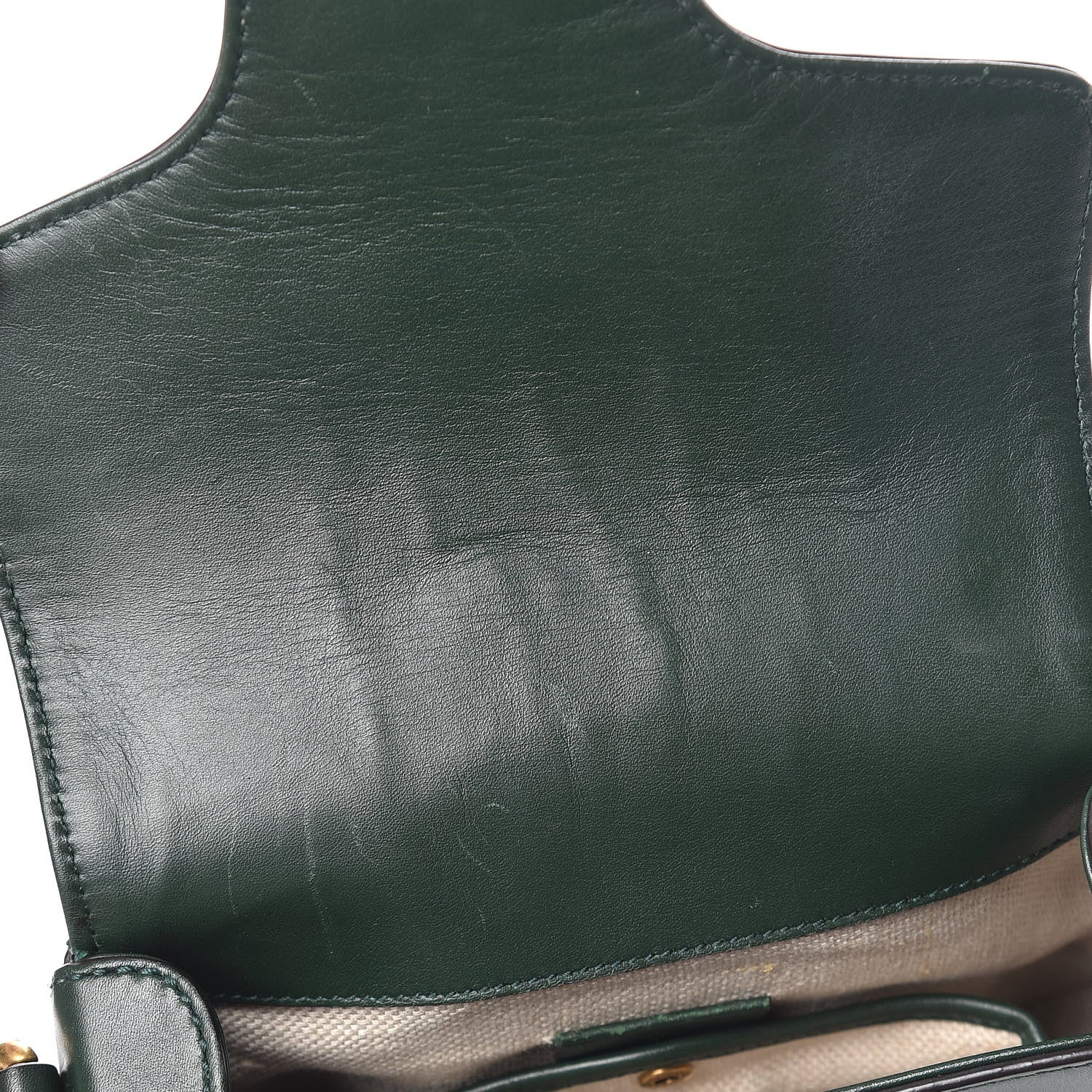 Gucci Calfskin Small Lady Web Shoulder Bag Green 16 of 17