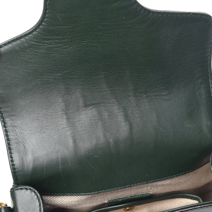 Gucci Calfskin Small Lady Web Shoulder Bag Green 16 of 17