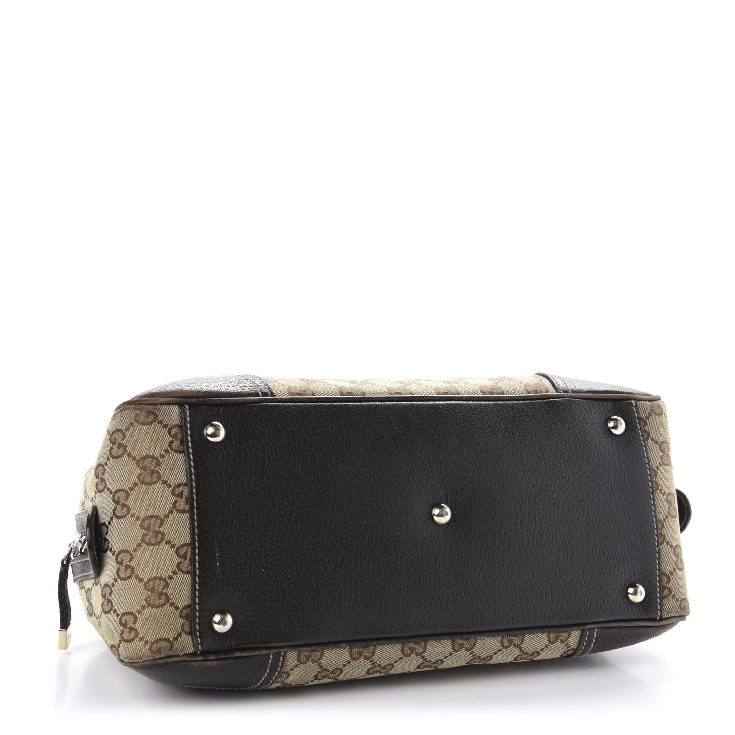 Gucci Monogram Small Princy Satchel Dark Brown 7 of 19
