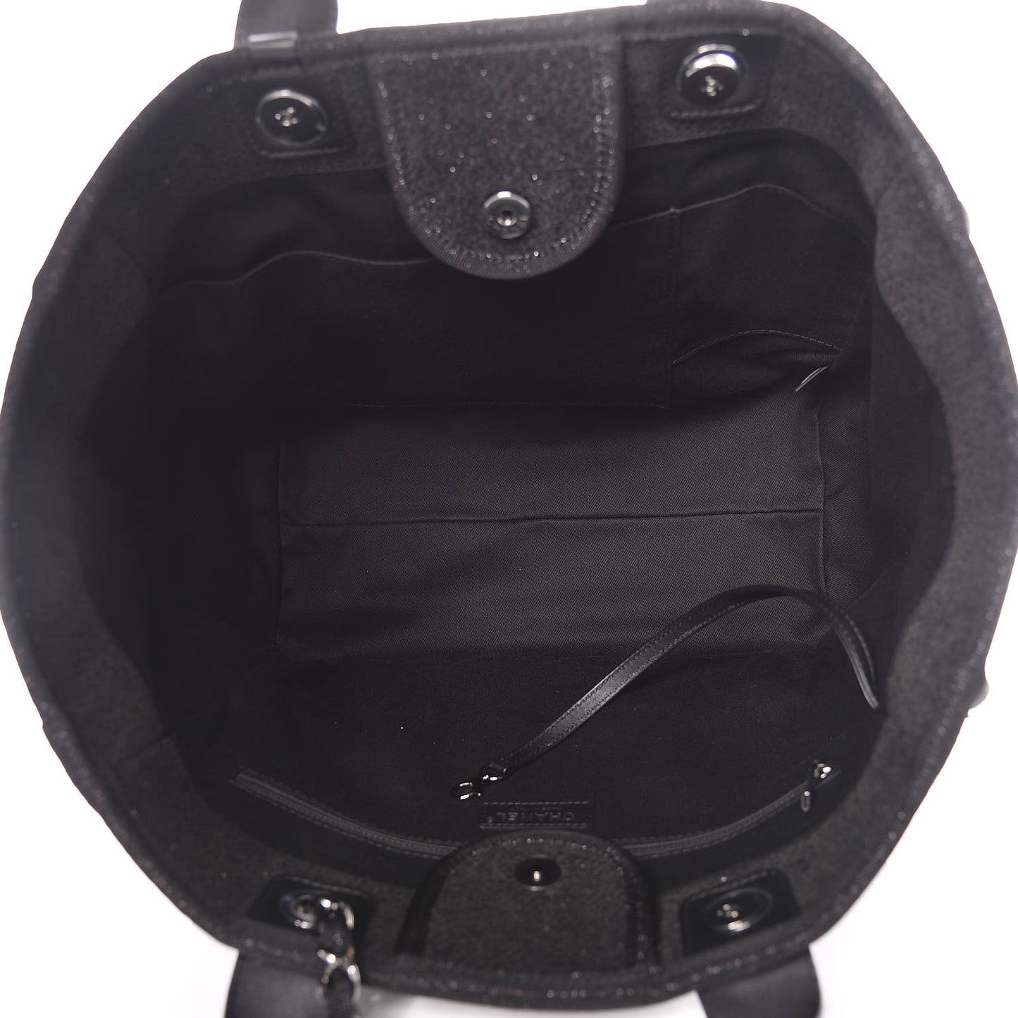 Lurex Boucle Large Deauville Tote Black