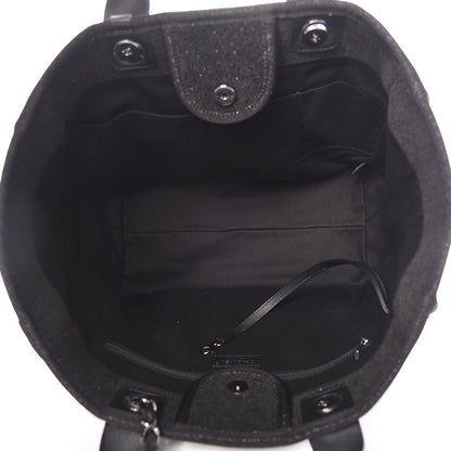 Chanel Lurex Boucle Large Deauville Tote Black 5 of 9