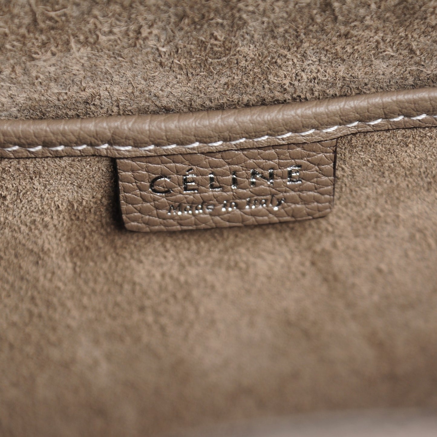 Drummed Calfskin Nano Luggage Souris