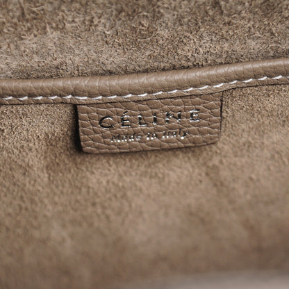 Celine Drummed Calfskin Nano Luggage Souris 7 of 8