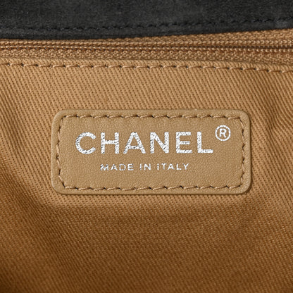 Chanel Suede Stitched Medium Saltire Single Flap Grey 7 of 11