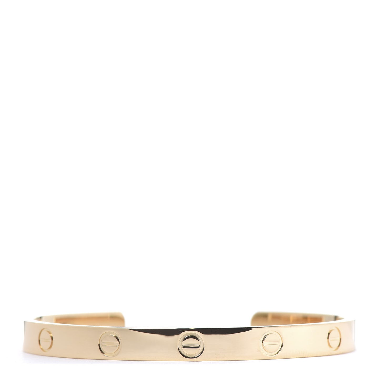 18K Yellow Gold LOVE Cuff Bracelet 18