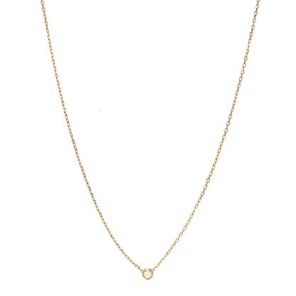 Cartier 18K Yellow Gold Diamond SM D'Amour Pendant Necklace 1 of 7