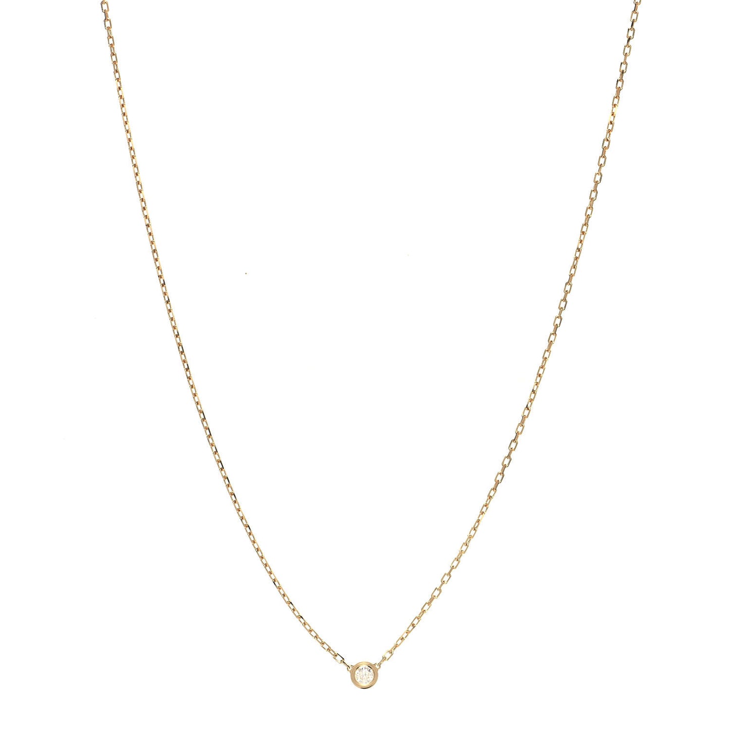 18K Yellow Gold Diamond SM D'Amour Pendant Necklace