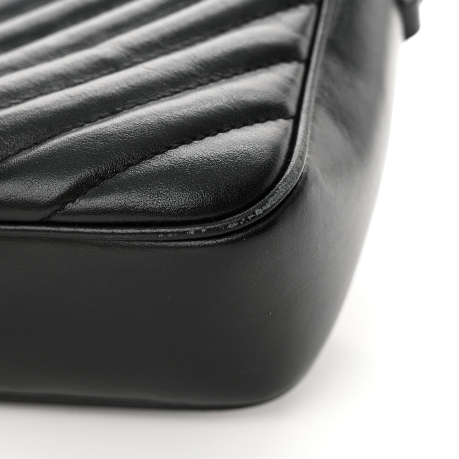 Saint Laurent Calfskin Matelasse Monogram Lou Camera Bag Black 19 of 20