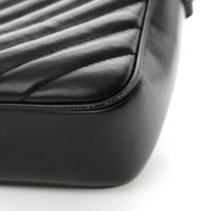 Saint Laurent Calfskin Matelasse Monogram Lou Camera Bag Black 19 of 20