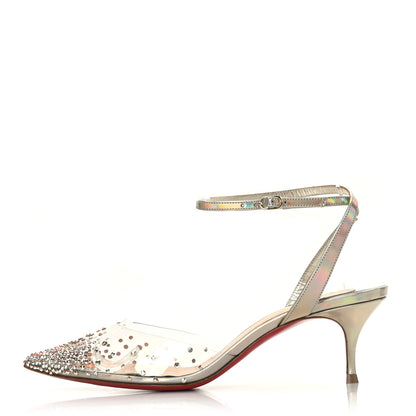 Christian Louboutin PVC Calf Alicoco Spikaqueen 55 Pumps 36.5 Version Platine 1 of 7