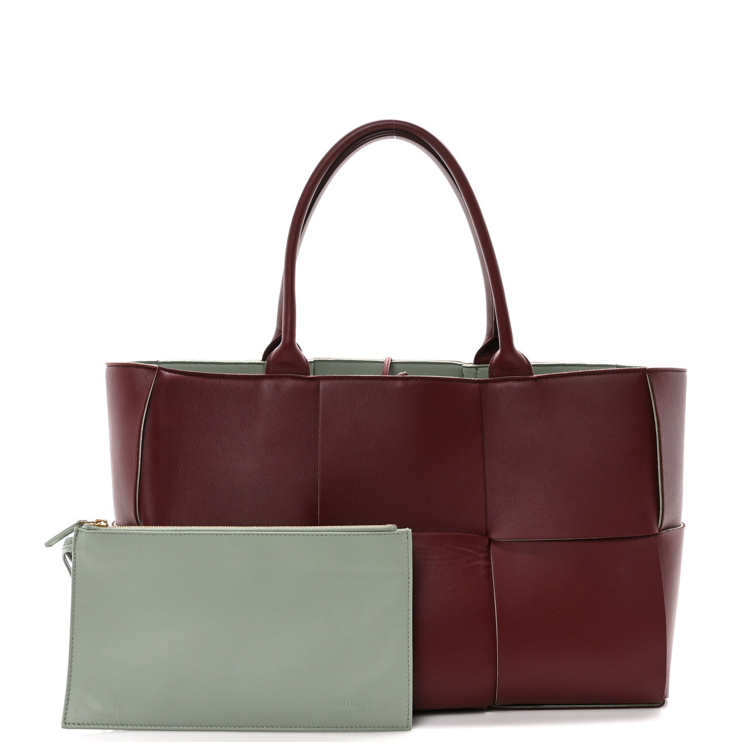 Nappa Maxi Intrecciato Medium Arco Tote Barolo Travertine