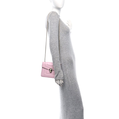 Bulgari Calfskin Small Serpenti Forever Snake Strap Crossbody Bag Light Pink 2 of 9