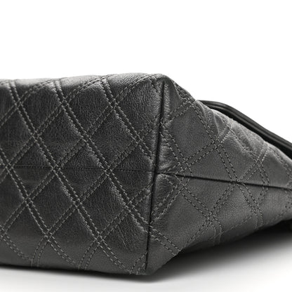Marc Jacobs Lacquered Lambskin Baroque The XL Single Flap Pearl Anthracite 10 of 16