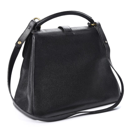 Delvaux Grained Calfskin Gin Fizz Jumping Satchel Black 2 of 9