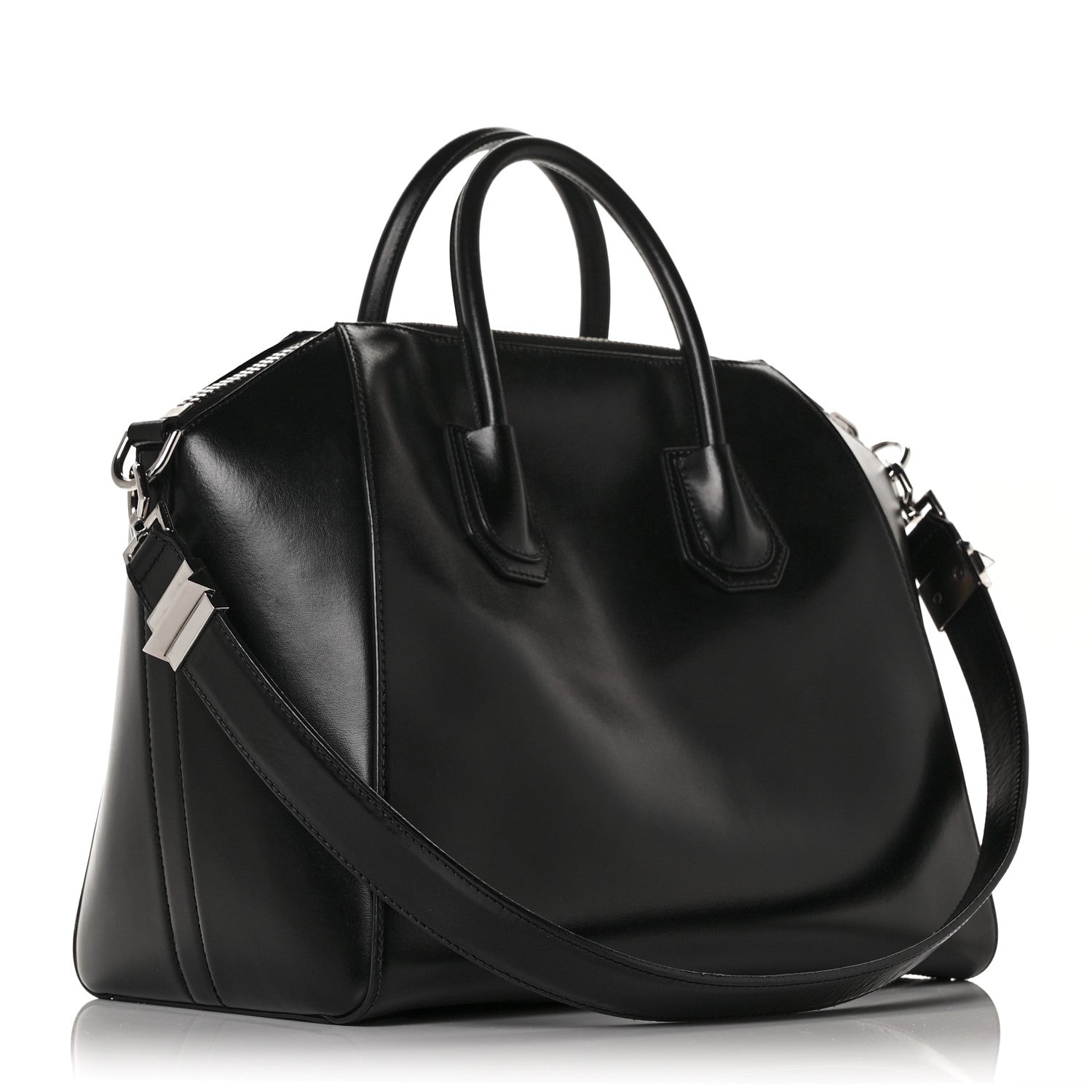 Givenchy Shiny Lord Calfskin Medium Antigona Black 2 of 9