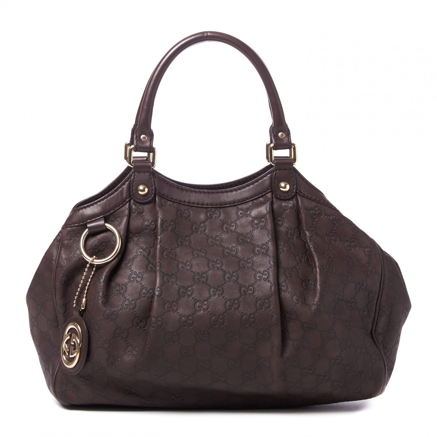 Gucci Guccissima Medium Sukey Tote Chocolate 1 of 8