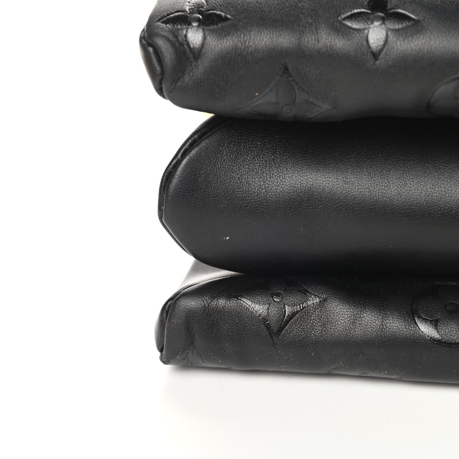Louis Vuitton Lambskin Embossed Monogram Coussin MM Black 11 of 11