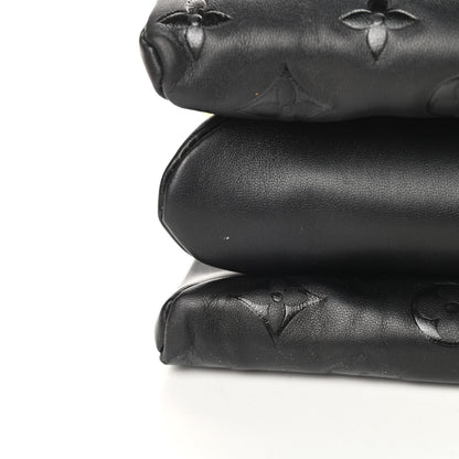 Louis Vuitton Lambskin Embossed Monogram Coussin MM Black 11 of 11