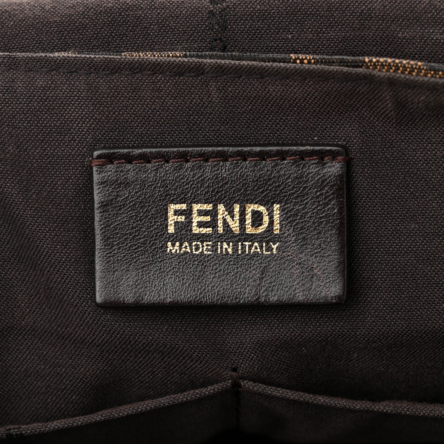 Fendi Zucca Vitello Artic Messenger Bag Tobacco Castagna 6 of 10