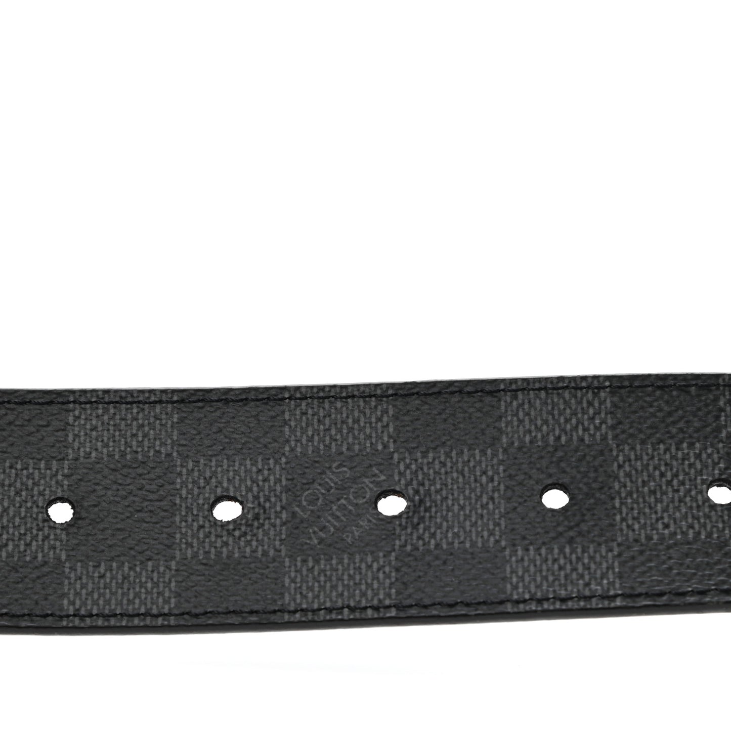 Damier Cobalt Calfskin 40mm LV Initiales Reversible Belt 90 36 Black