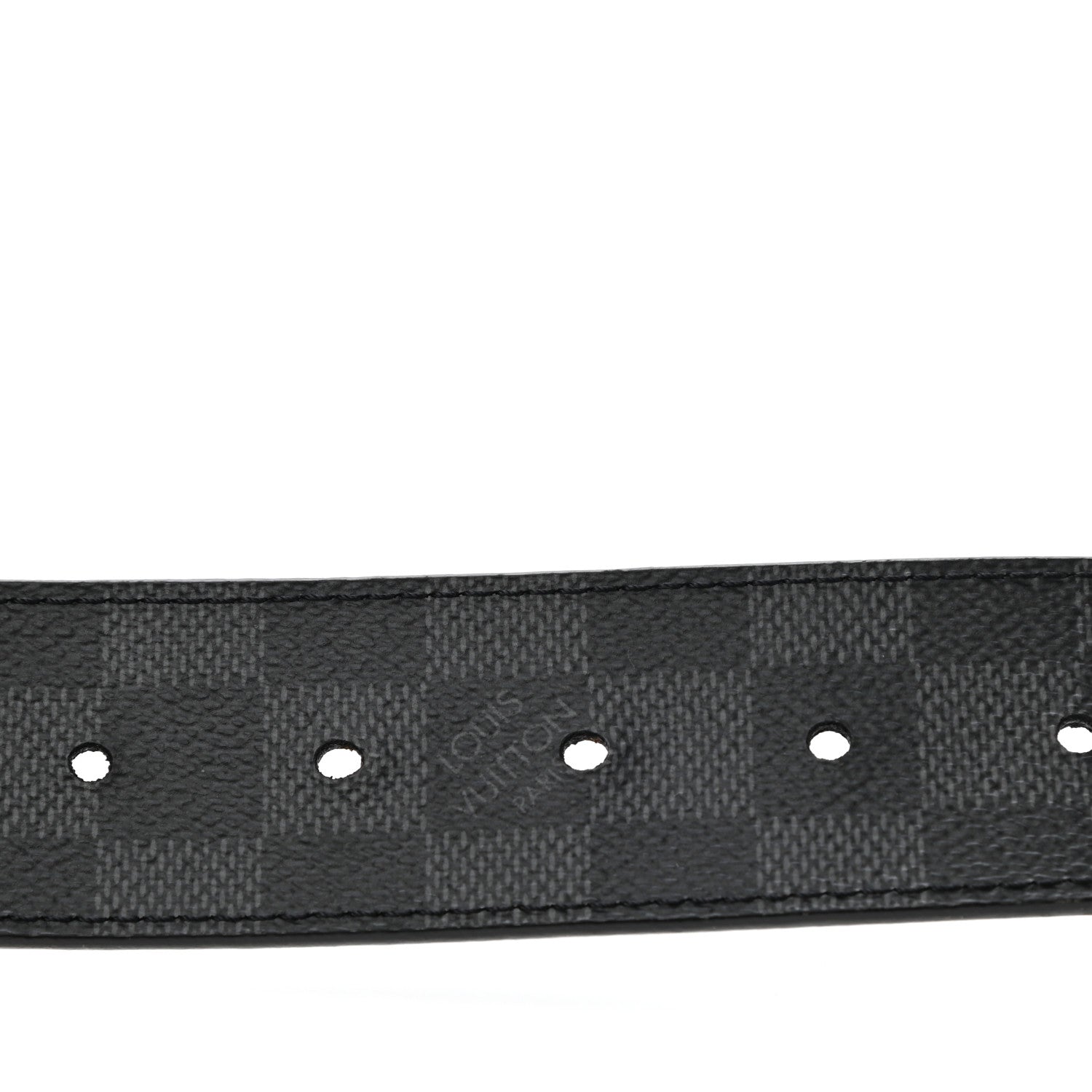 Louis Vuitton Damier Cobalt Calfskin 40mm LV Initiales Reversible Belt 90 36 Black 5 of 7