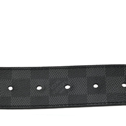 Louis Vuitton Damier Cobalt Calfskin 40mm LV Initiales Reversible Belt 90 36 Black 5 of 7