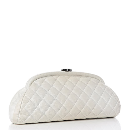 Chanel Caviar Quilted Timeless Clutch White 3 of 14
