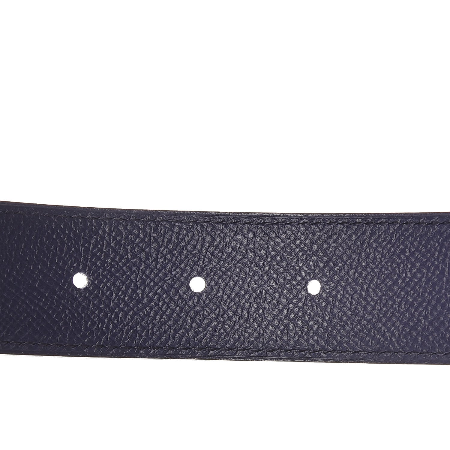 Hermes Swift Epsom 32mm Collier De Chien CDC Belt 90 Black Bleu Saphir 5 of 8
