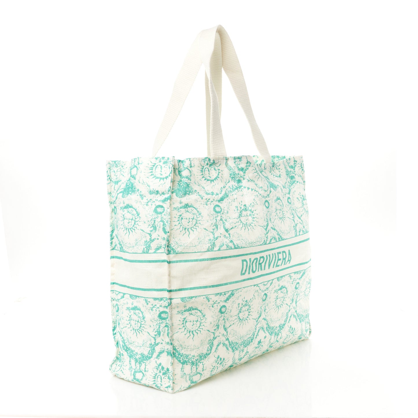 Canvas Dioriviera Toile de Jouy Soleil Tote Aquamarina