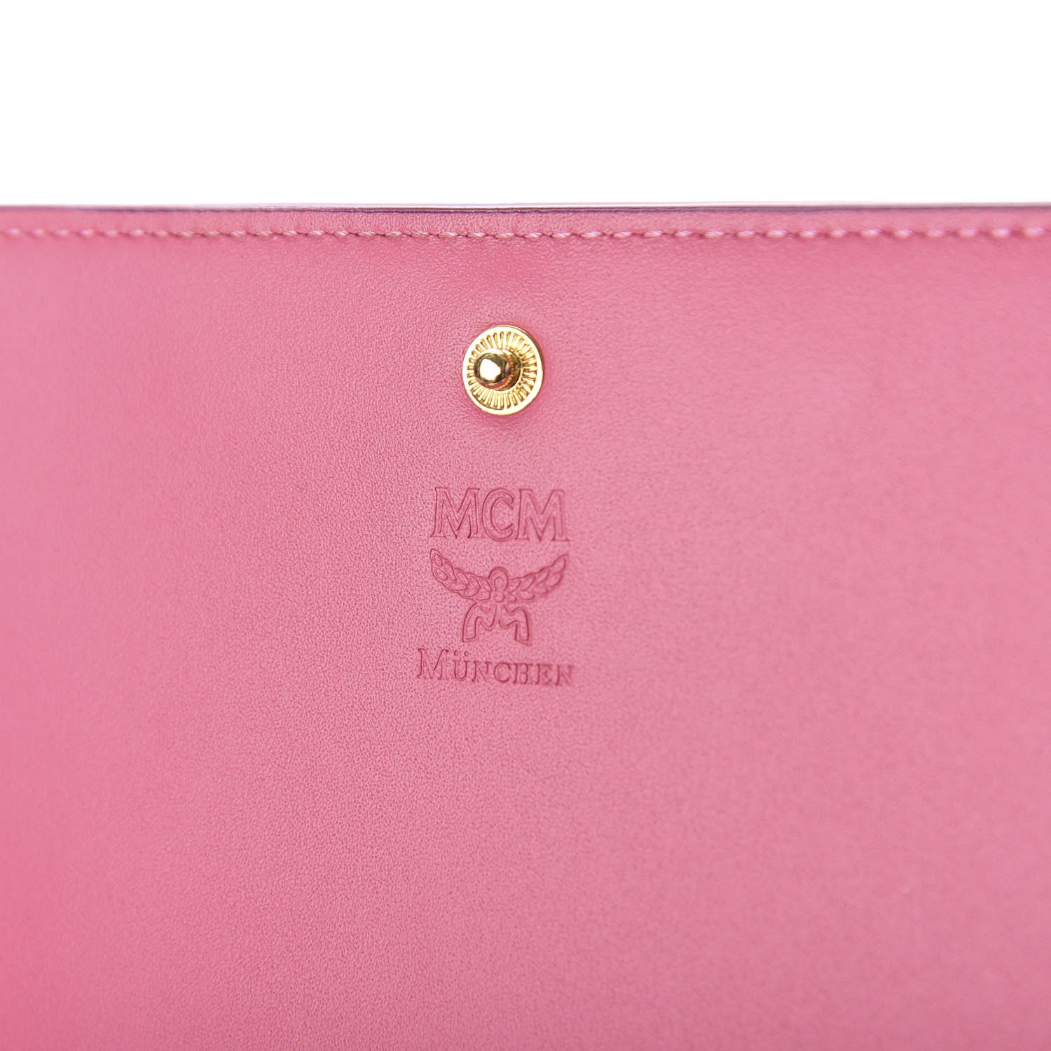 MCM Saffiano Large Mina Chain Crossbody Pink 5 of 9
