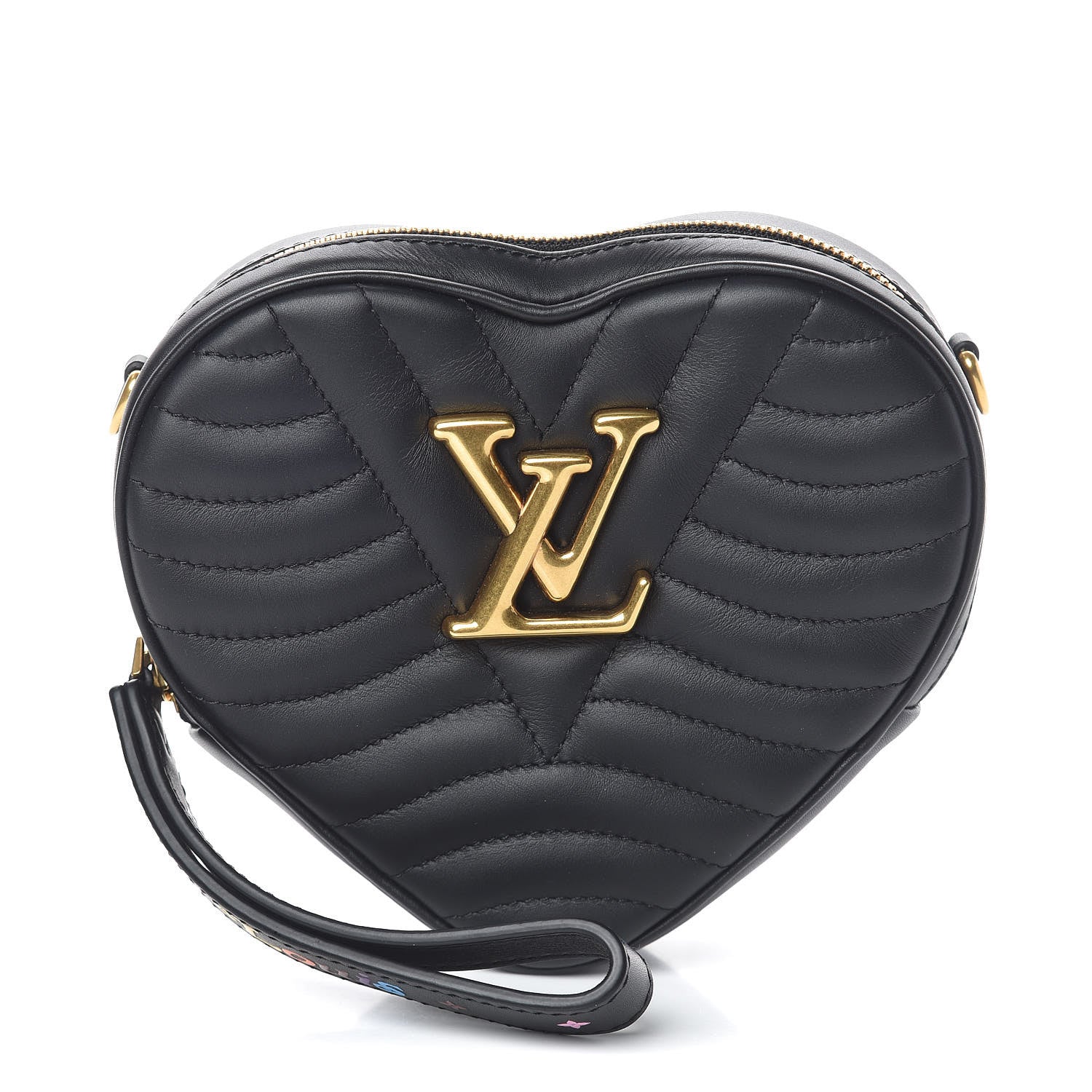 Louis Vuitton Calfskin New Wave Heart Bag Black 1 of 6