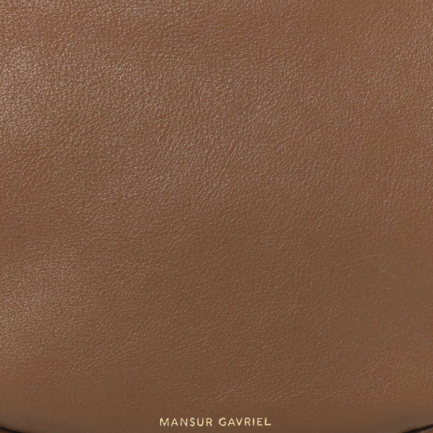 Soft Calfskin Moon Sling Bag Brown