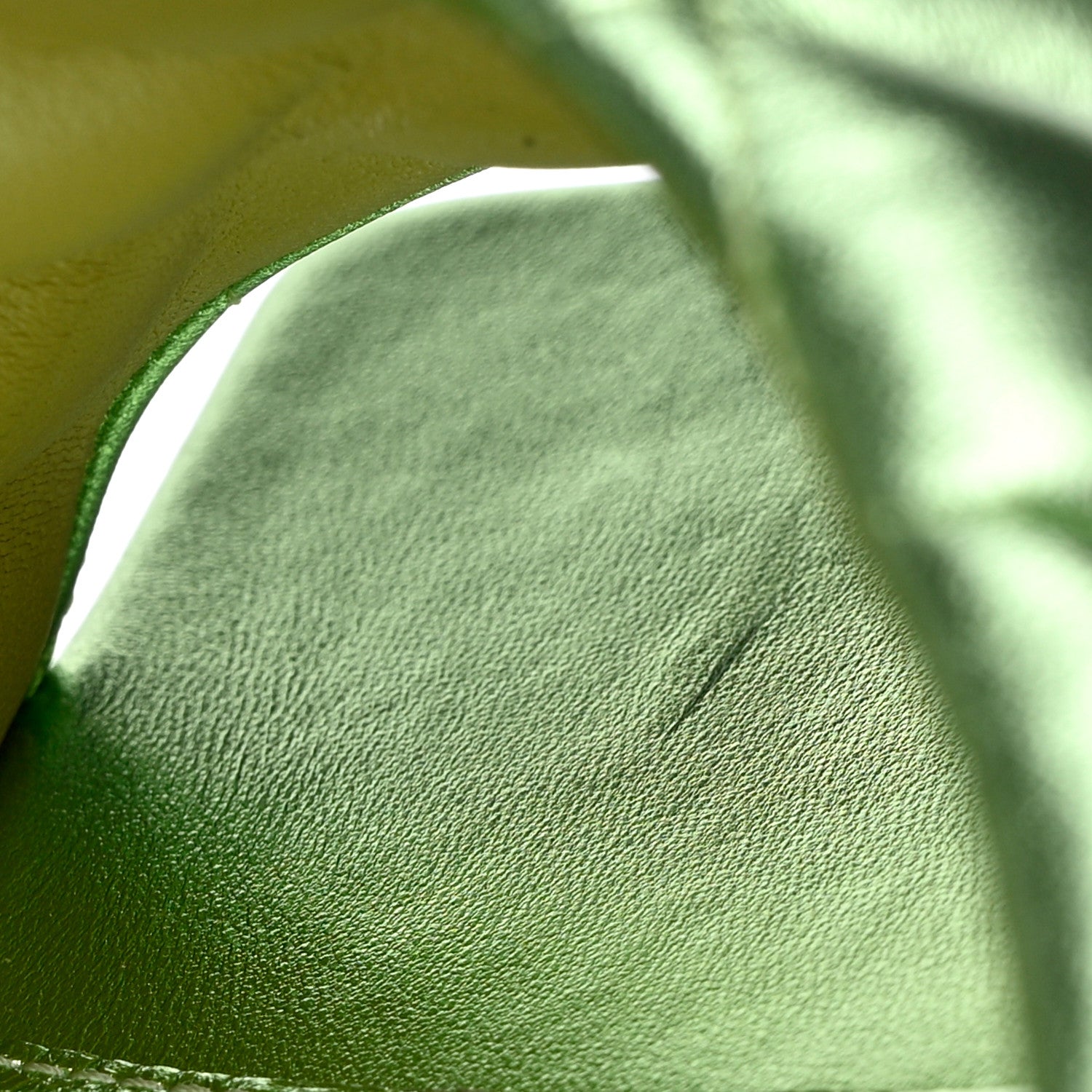 Bottega Veneta Metallic Nappa Reflection Matelasse Padded Mule Sandals 41 Pistachio 8 of 9