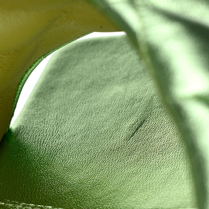 Bottega Veneta Metallic Nappa Reflection Matelasse Padded Mule Sandals 41 Pistachio 8 of 9