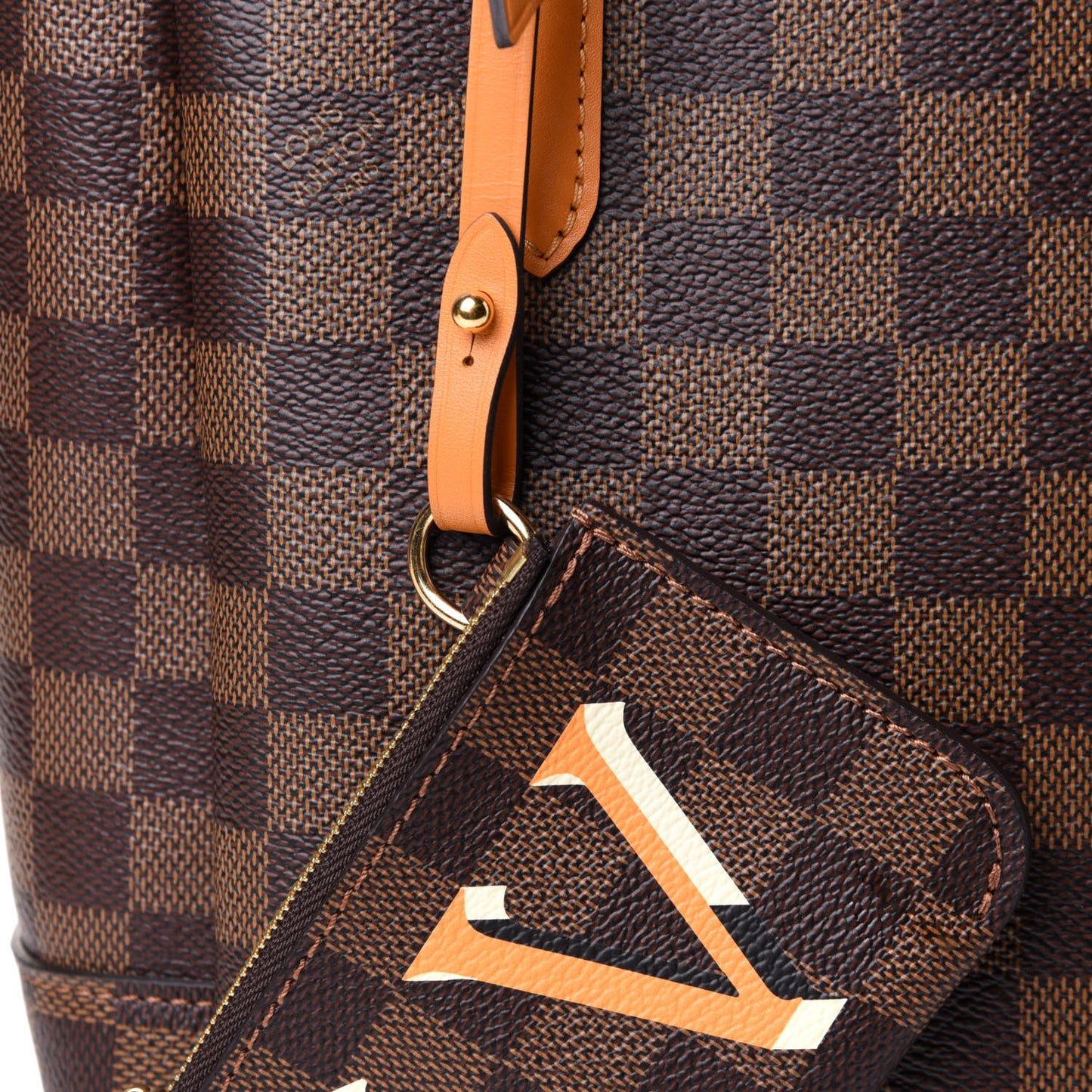 Damier Ebene Belmont PM Safran