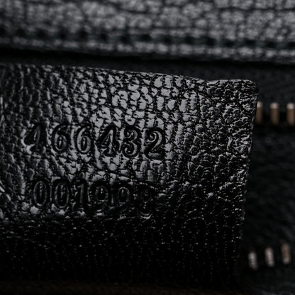 Gucci GG Supreme Monogram Goatskin Pearl Embroidered Medium Fox Broche Top Handle Bag Beige Ebony Black Hibiscus Red Mystic White 7 of 19