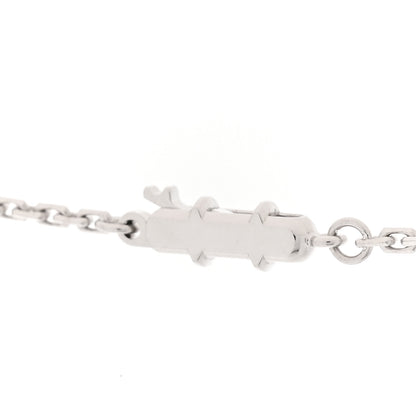 Cartier 18K White Gold Diamond LOVE Paved Necklace 4 of 7