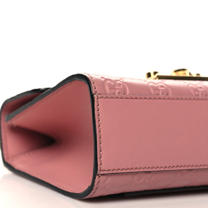 Gucci Guccissima Small Padlock Shoulder Bag Rose Baby Candy 9 of 12